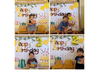 7.8.9月生まれのお友達、お誕生日おめでとう🍰